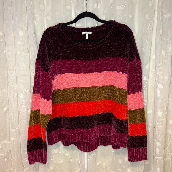 Maurices Sweaters - 𝅺MAURICE’S Stripe Print Chenille Pullover, Size L